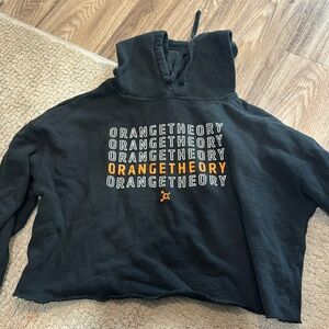Cropped Orange theory hoodie